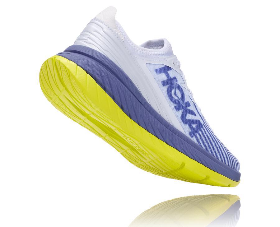 Hoka One One Koşu Ayakkabısı Erkek Beyaz/Mavi - Carbon X-Spe - GQ2518367